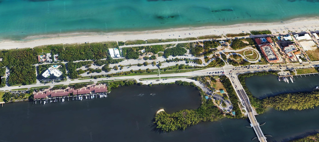 Aerial shot of Beach